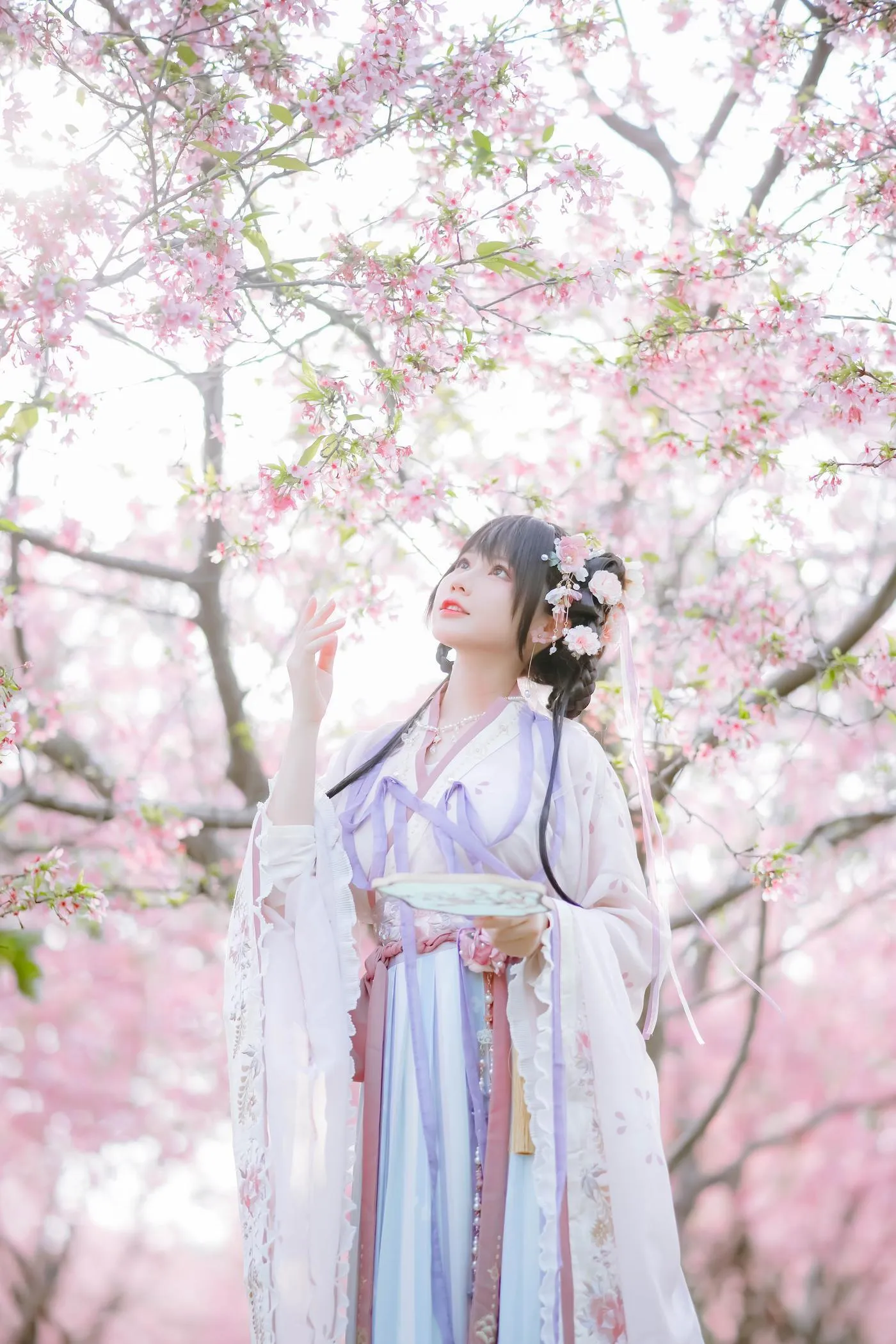 Nyako喵子 – NO.35 樱花汉服 花神祈愿 [52P]插图5